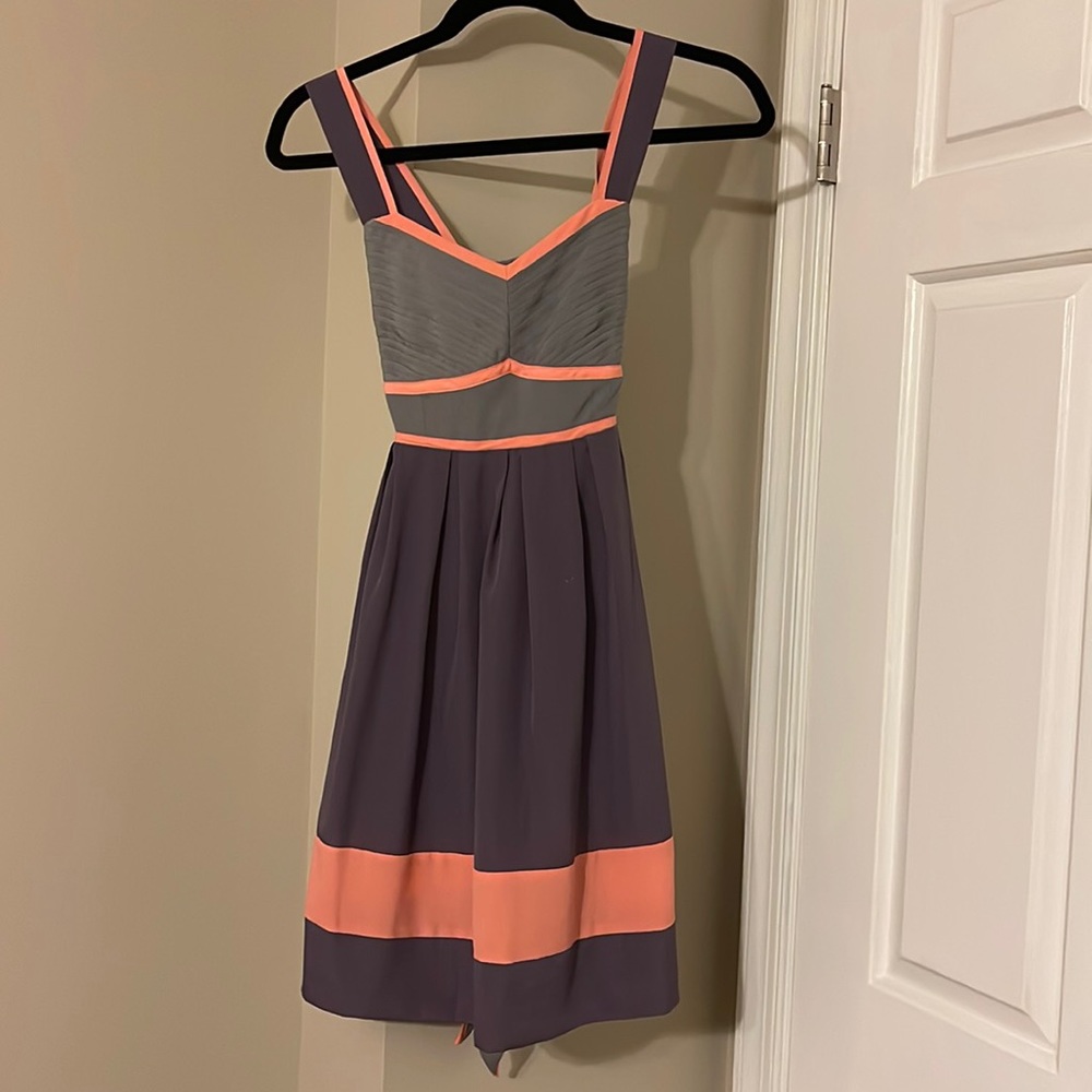 Anthropologie Kimchi Blue Purple/Pink Midi Dress XS